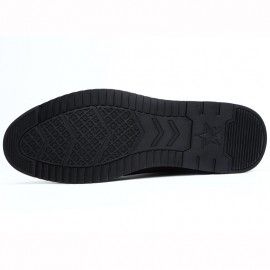 Men Sport Tight Stitched Leather Comfy Slip Resistant Business Casual Shoes