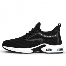 Men Breathable Fabric Soft Sole Non Slip Cushioned Sports Casual Working Shoes