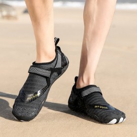 Men Outdoor Fabric Mesh Non Slip Quick Drying Beach Water Diving Shoes