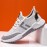 Men Knitted Fabric Breathable Non Slip Soft Sole Sport Casaul Running Shoes