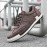 Men Microfiber Leather Comfy Bottom Non Slip Trendy Solid Lace Up Casual Court Shoes