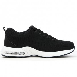 Men Breathable Fabric Soft Sole Cushioned Comfy Working Casual Labor Safety Shoes