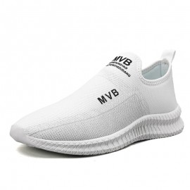 Men Breathable Fly Weave Soft Bottom Cushioned Comfy Running Casual Sports Sneakers
