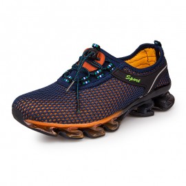 Men Mesh Breathable Soft Bottom Non Slip Elastic Band Climbing Casual Outdoor Shoes