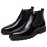 Men Vintage Elastic Slip-on Business Leather Ankle Chelsea Boots