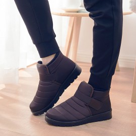 Men Casual Waterproof Warm Lining Hook&Loop Snow Boots