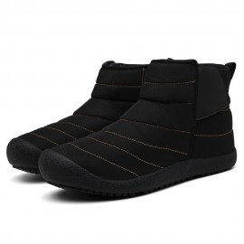 Men Water Resistant Plush Lining Warm Winter Casual Snow Boots