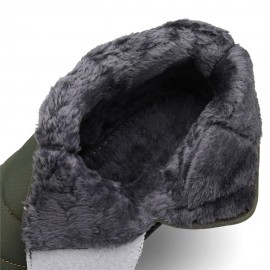 Men Water Resistant Plush Lining Warm Winter Casual Snow Boots