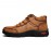 Men Outdoor Microfiber Leather Non Slip Hand Stitching Ankle Boots