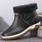 Men Warm Plush Lining Soft Sole Slip Resistant Slip-On Rain Boots