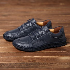 Men Retro Casual Fashion Business Hand Stitching Oxfords