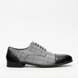 Men British Style Cap Toe Comfy Lace Up Formal Dress Shoes