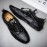 Men Hand Stitching Microrfiber Leather Breathable Non Slip Soft Casual Driving Shoes