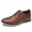 Men Retro Microfiber Leather Non Slip Casual Business Shoes