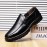 Men Cowhide Leather Breathable Soft Sole Comfy Slip On Casual Business Shoes