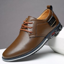 Men Microfiber Leather Non Slip Business Casual Shoes